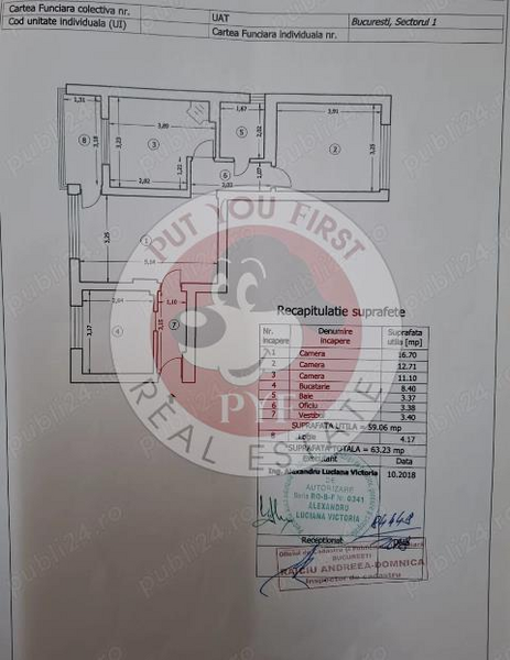 Metrou Jiului | 3 camere | 63mp | Semidecomandat | B12277